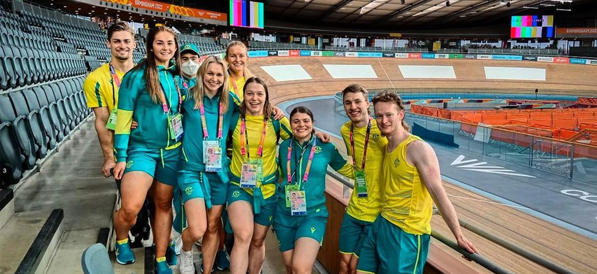 SA Track Cyclists at Birmingham