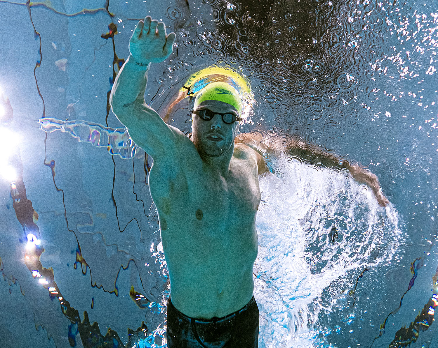 Person swimming